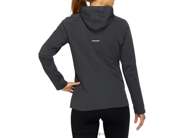 女性用アクセラジャケット L20V4144Asics グラファイトグレー
