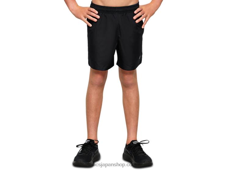 ユースウーブンスポーツショートパンツ L20V4226Asics パフォーマンスブラック