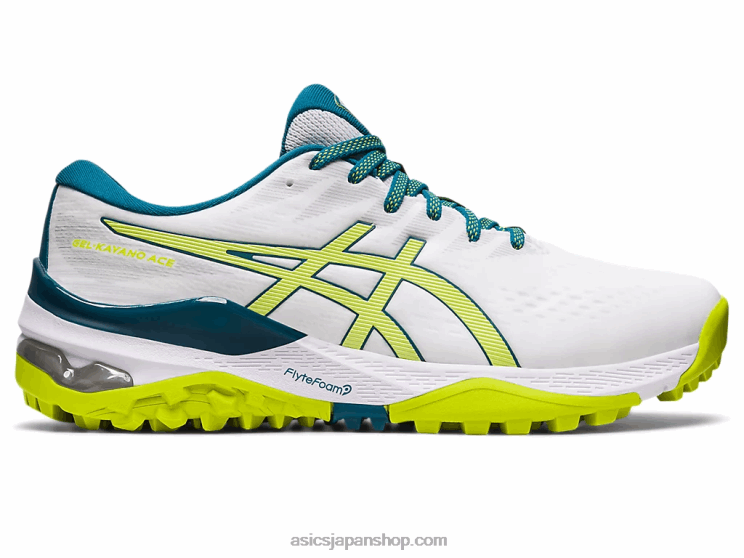 ゲルカヤノエース L20V457Asics ホワイト/ネオンライム