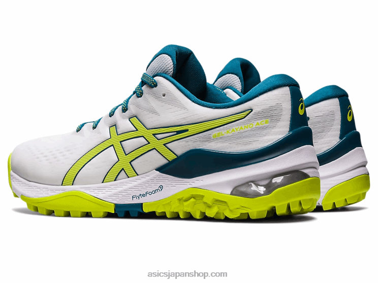 ゲルカヤノエース L20V457Asics ホワイト/ネオンライム