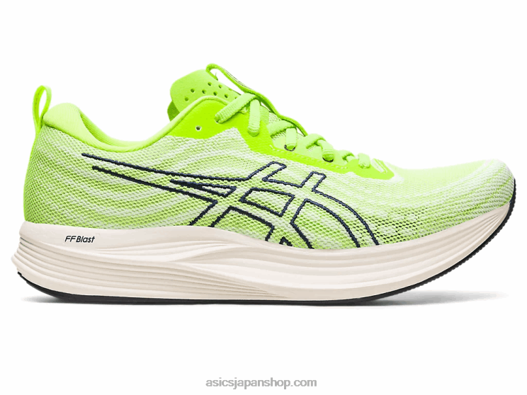 スピードを避ける L20V487Asics ハザードグリーン/ミッドナイト