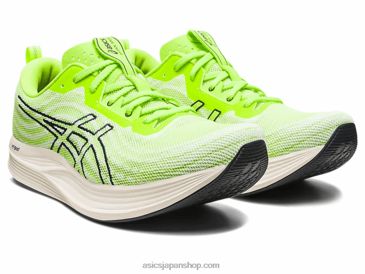 スピードを避ける L20V487Asics ハザードグリーン/ミッドナイト