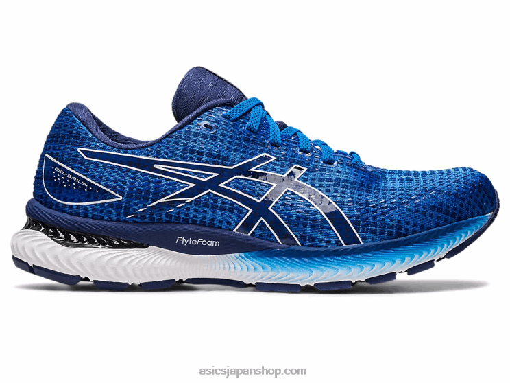 ゲル彩雲 L20V496Asics エレクトリックブルー/ホワイト