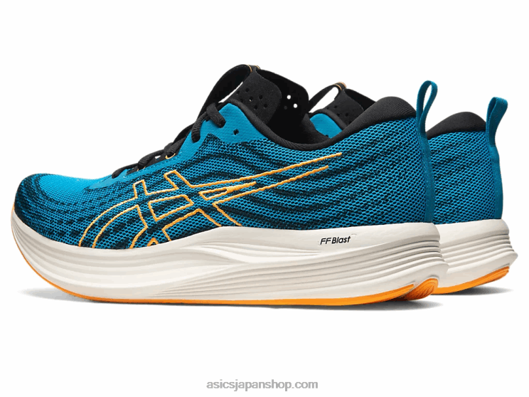 スピードを避ける L20V522Asics アイランドブルー/オレンジポップ