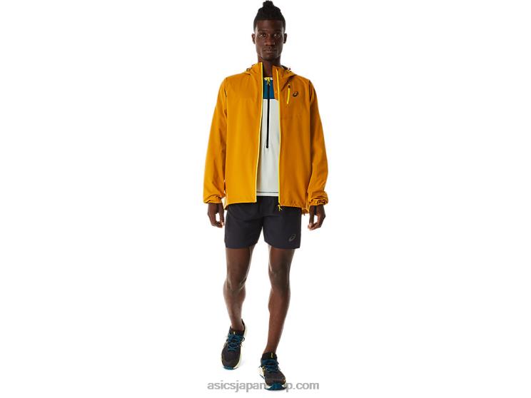 メンズフジトレイル防水ジャケット L20V545Asics 砂嵐