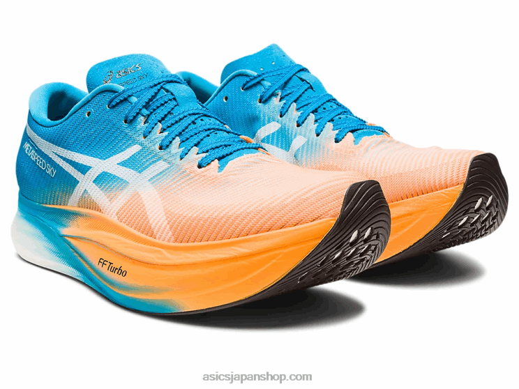 メタスピードスカイ+ L20V586Asics オレンジポップ/アイランドブルー