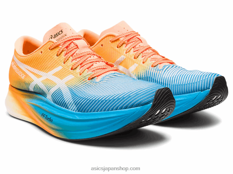 メタスピードエッジ+ L20V613Asics アイランドブルー/オレンジポップ