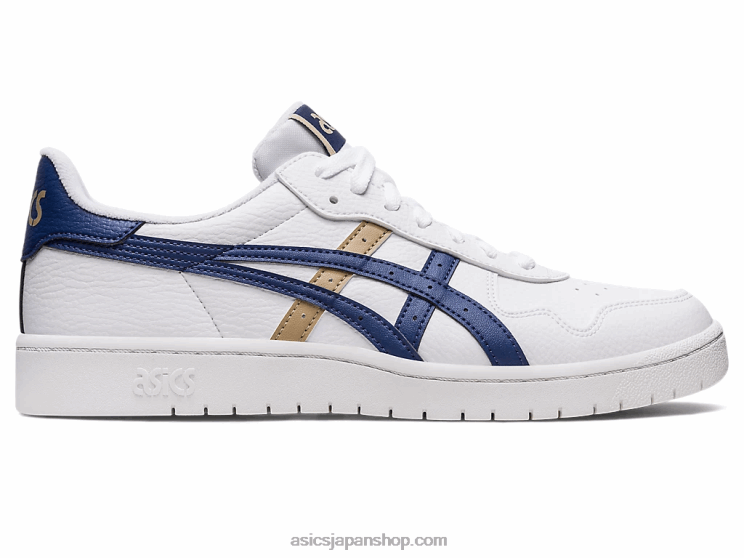 日本 L20V643Asics ホワイト/インディゴブルー