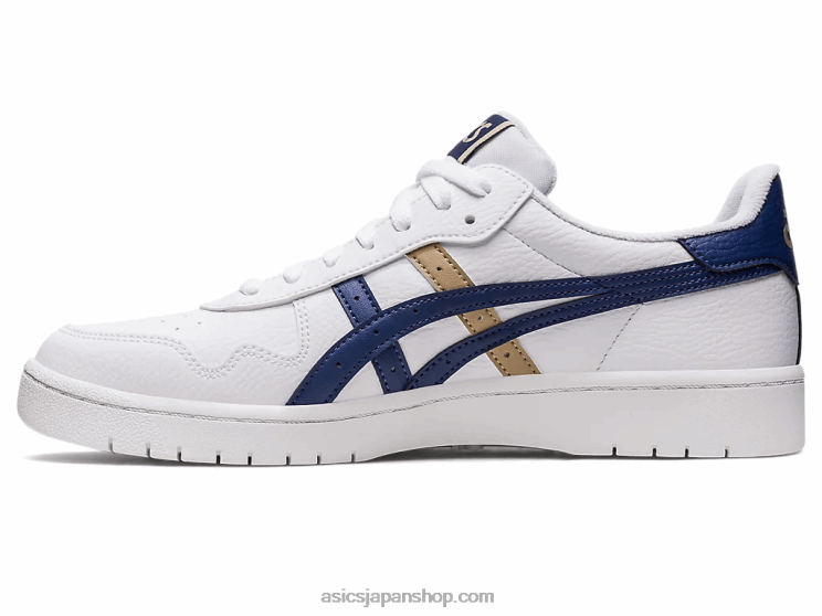 日本 L20V643Asics ホワイト/インディゴブルー
