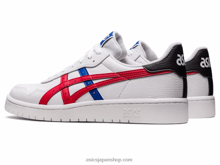 日本 L20V648Asics ホワイト/クラシックレッド