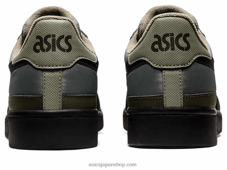 日本 L20V856Asics 地衣類の緑/黒