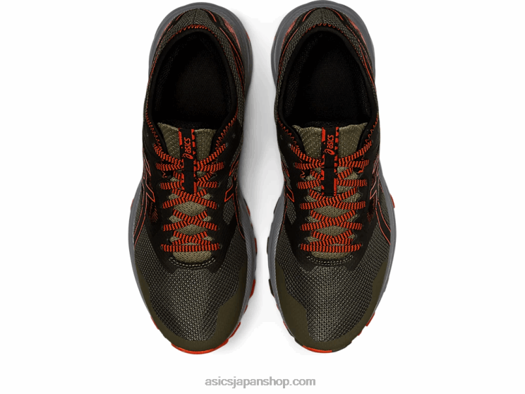 ゲルエキサイトトレイル L20V910Asics マントルグリーン/チェリートマト