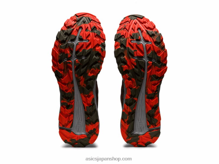 ゲルエキサイトトレイル L20V910Asics マントルグリーン/チェリートマト