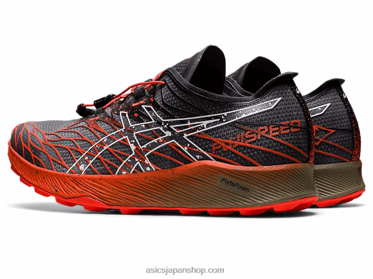 フジスピード L20V976Asics ブラック/チェリートマト