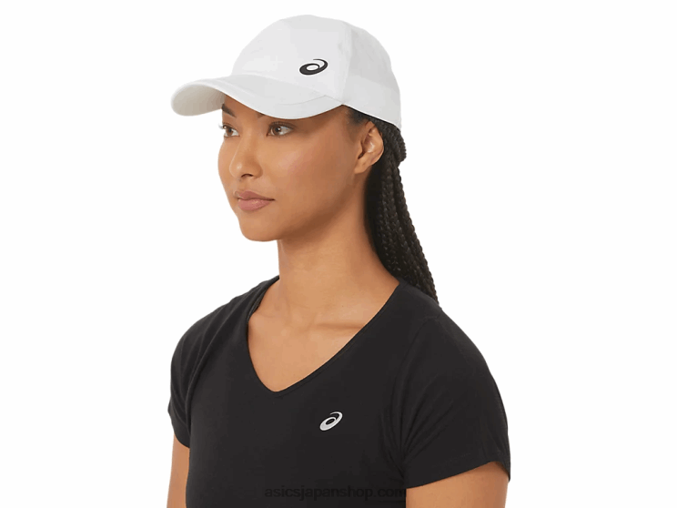 ユニセックスPFキャップ L20V169Asics 鮮やかな白