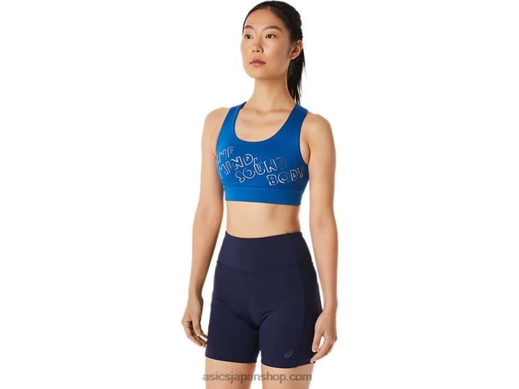 女性用PRライトブラジャー L20V3293Asics レイクドライブ/クリアブルー