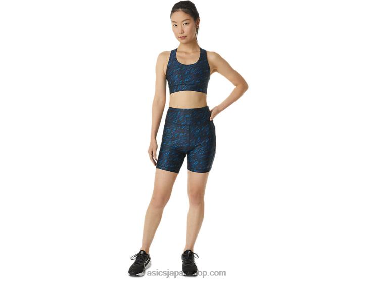 女性用PRライトブラジャー L20V3295Asics ナイトシェード/レイクドライブプリント