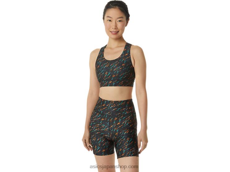 女性用PRライトブラジャー L20V3297Asics ナイトシェード/セージプリント