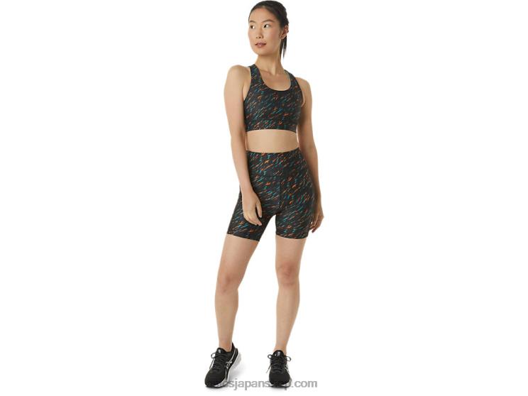 女性用PRライトブラジャー L20V3297Asics ナイトシェード/セージプリント