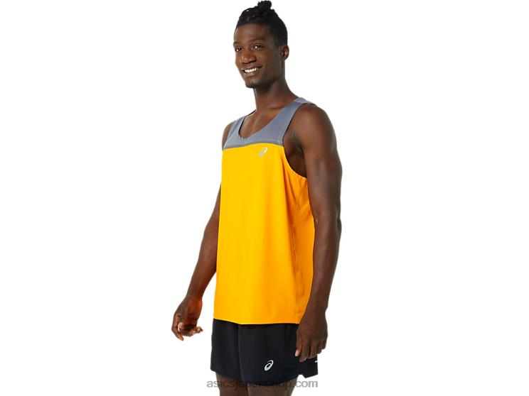 メンズ PR LYTE シングレット L20V1035Asics アンバー/メトロポリス