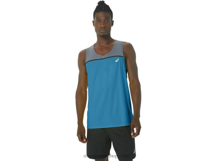 メンズ PR LYTE シングレット L20V196Asics アイランドブルー