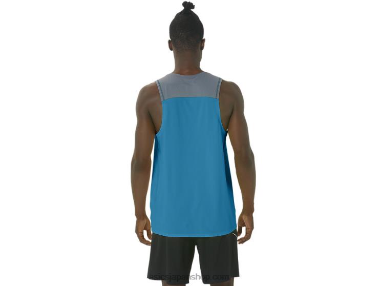 メンズ PR LYTE シングレット L20V196Asics アイランドブルー