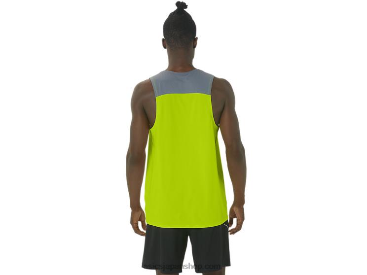 メンズ PR LYTE シングレット L20V41Asics ライムの皮