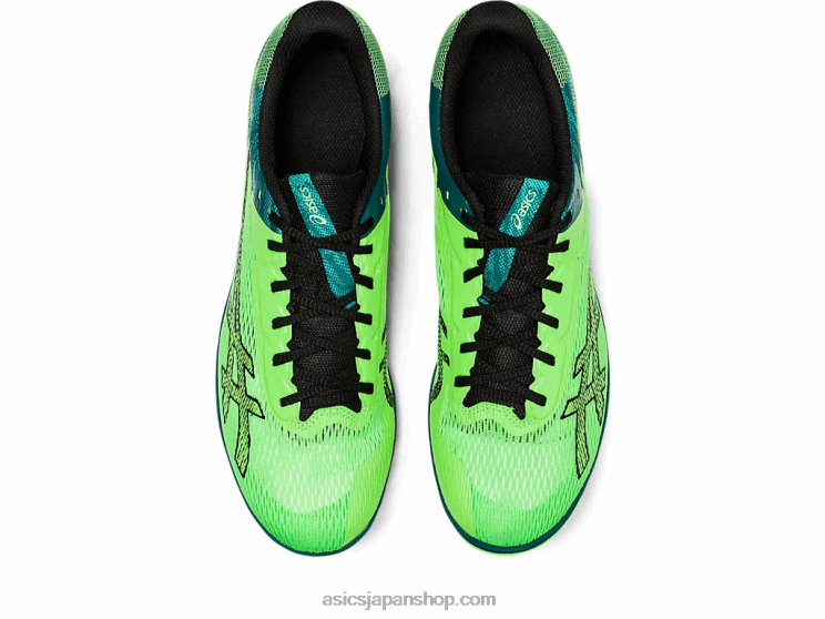 復活XC L20V681Asics グリーンヤモリ/ブラック