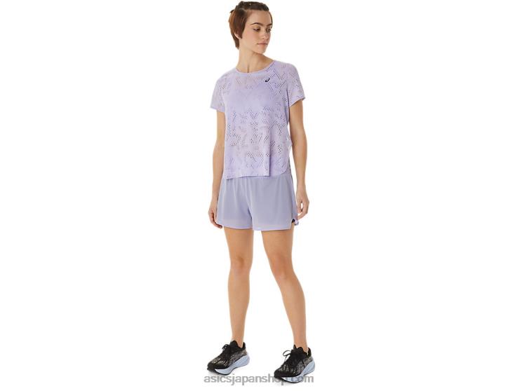 女性用ベンチレート 2-n-1 3.5 インチ ショート L20V3030Asics ベイパー/ナイトシェード