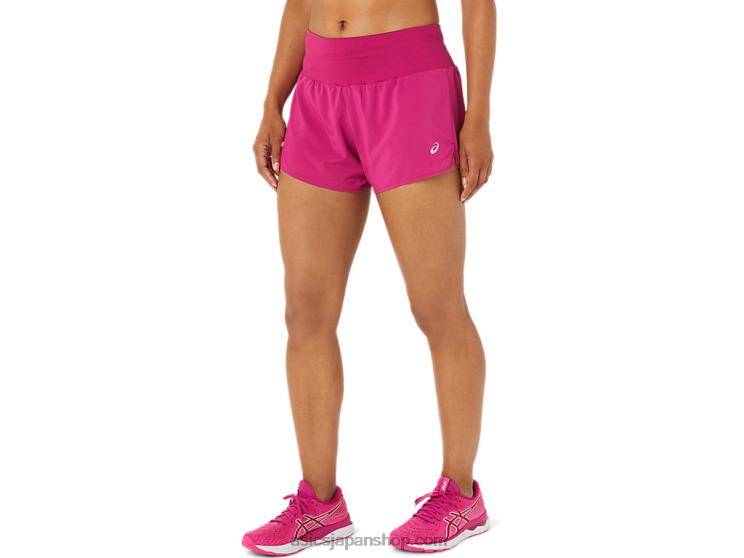 ウィメンズロード 3.5インチショート L20V3448Asics フクシアレッド