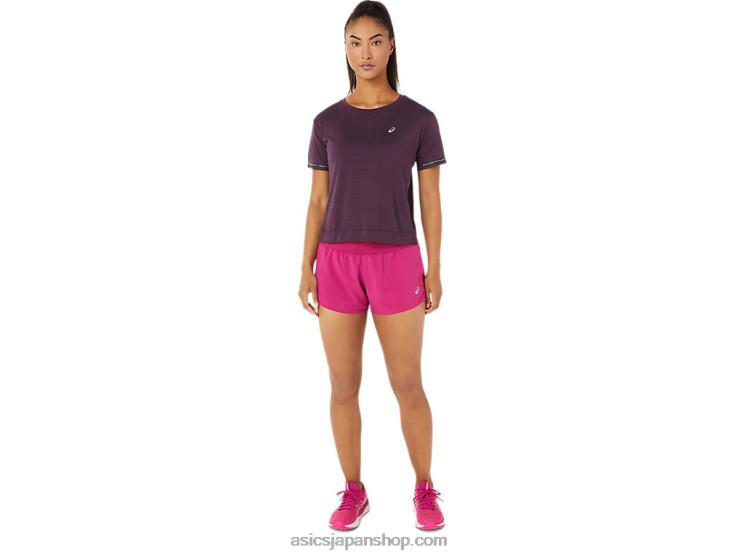 ウィメンズロード 3.5インチショート L20V3448Asics フクシアレッド