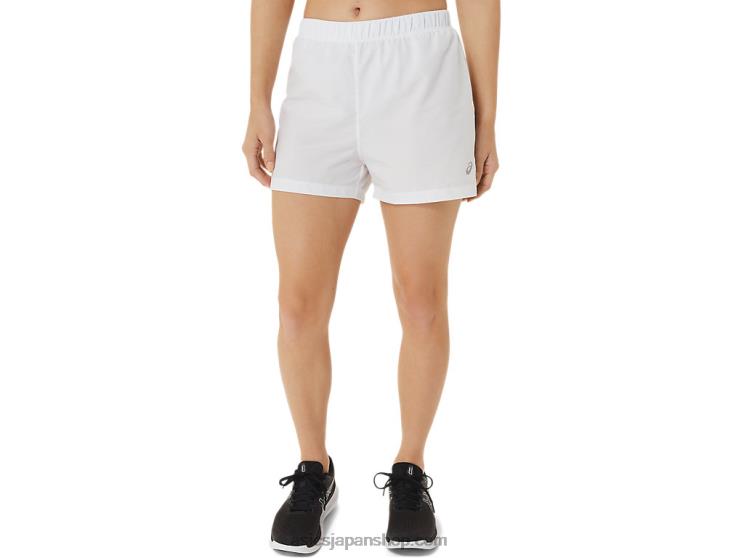 女性用レディセット 3インチショート L20V2886Asics 鮮やかな白