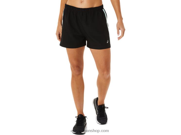 女性用レディセット 3インチショート L20V2917Asics パフォーマンスブラック/クリアブルー