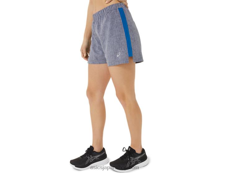 女性用レディセット 3インチショート L20V2947Asics ピーコートヘザー/レイクドライブ