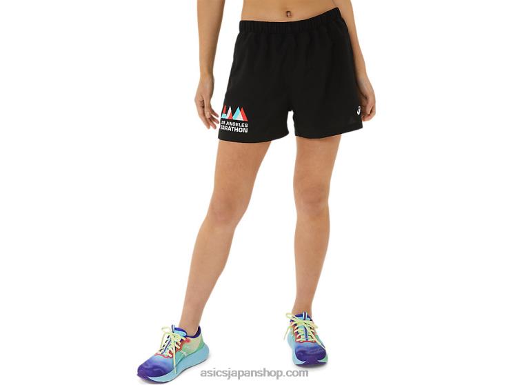女性用レディセット 3インチ ショート ラム L20V3306Asics パフォーマンスブラック