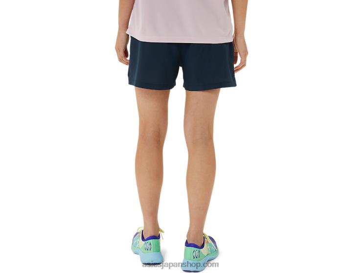 女性用レディセット 3インチ ショート ラム L20V3314Asics 濃紺