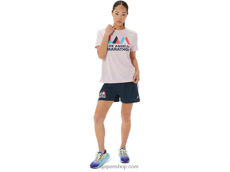 女性用レディセット 3インチ ショート ラム L20V3314Asics 濃紺