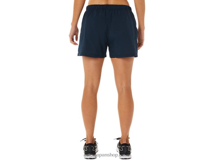 女性用レディセット 3インチショート L20V3339Asics フレンチブルー/ベアリーローズ