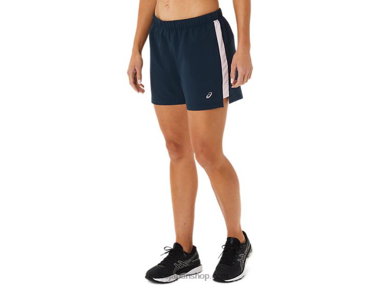 女性用レディセット 3インチショート L20V3339Asics フレンチブルー/ベアリーローズ