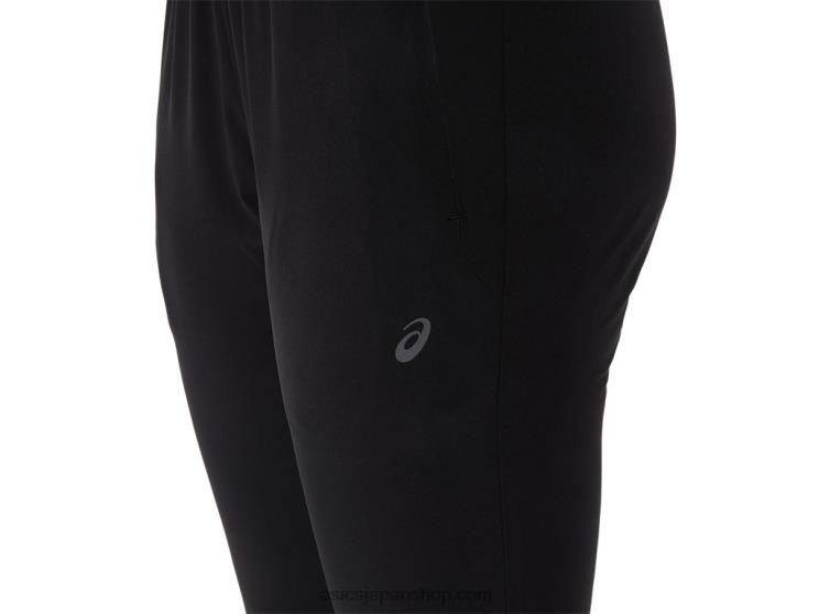 女性用トレーニングコアストレッチウーブンパンツ L20V2217Asics パフォーマンスブラック