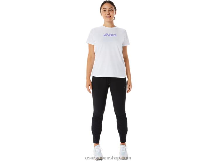 女性用トレーニングコアストレッチウーブンパンツ L20V2217Asics パフォーマンスブラック