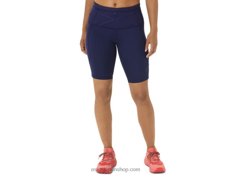 女子フジトレイルスプリンター L20V2467Asics インディゴブルー/パパイヤ