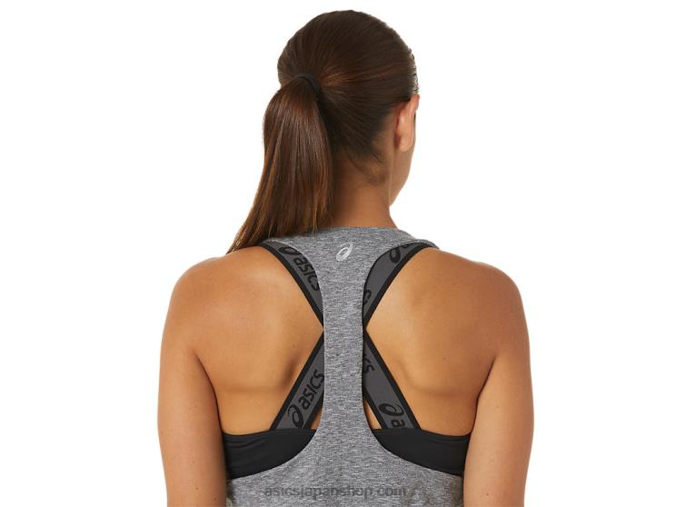 女性用の新しい強力な再利用ジャンプスーツ L20V2695Asics ダークグレーヘザー