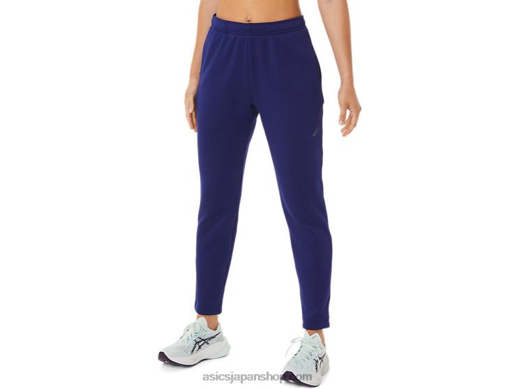 女性用起毛ニットパンツ L20V2936Asics ダイブブルー