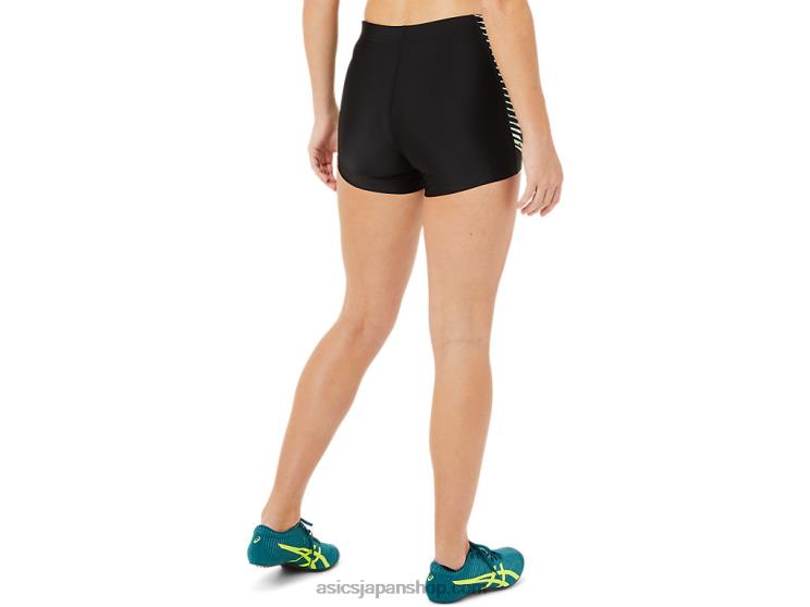 女性用トラックホットパンツ L20V3402Asics パフォーマンスブラック