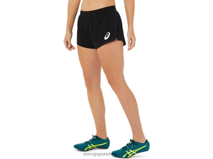 女性用ライトニットショートパンツ L20V3407Asics パフォーマンスブラック