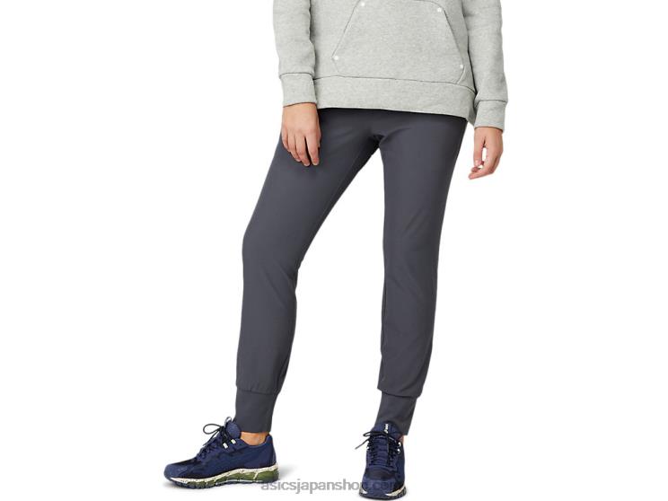 レディースストレッチテーパードパンツ L20V3640Asics キャリアグレー