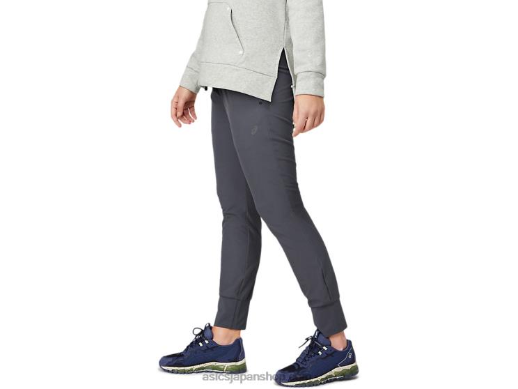レディースストレッチテーパードパンツ L20V3640Asics キャリアグレー