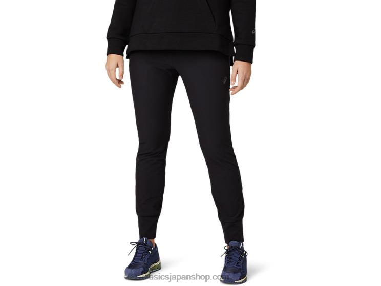 レディースストレッチテーパードパンツ L20V3642Asics パフォーマンスブラック