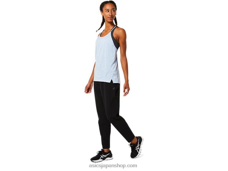 女性用ウーブンテーパードパンツ L20V3769Asics パフォーマンスブラック